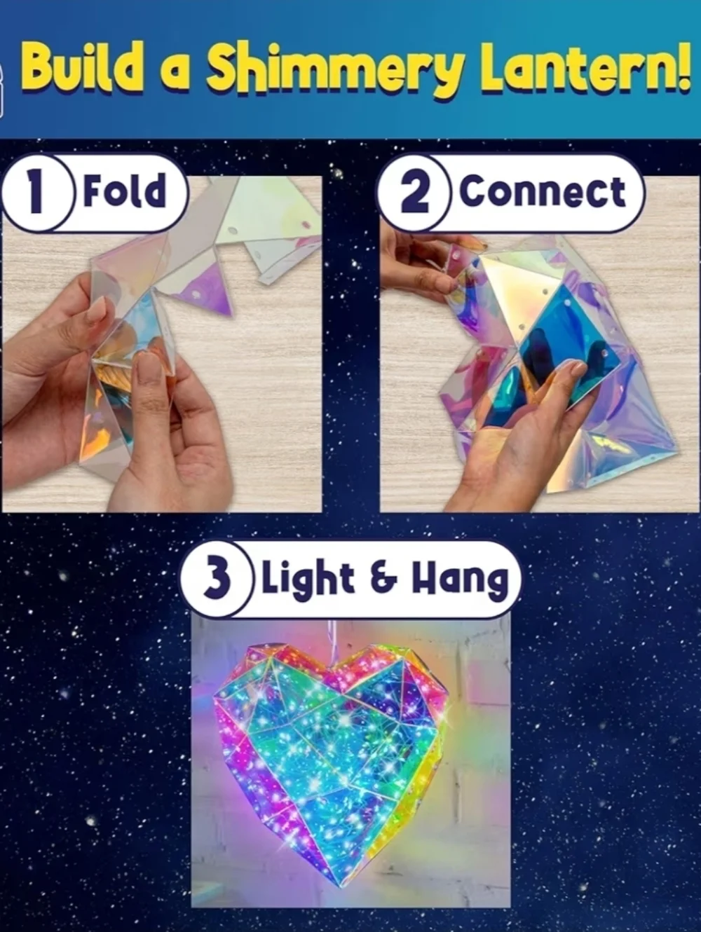 DIY Night Light Kit for Girls 3D Heart Puzzle - Gifts for Girls 8 9 10-12 Years